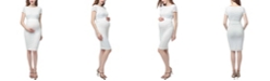 kimi + kai Lyanna Maternity Lace Body-Con Dress